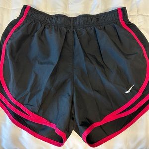 Small Black/Pink Nike Dri Fit Athletic Shorts